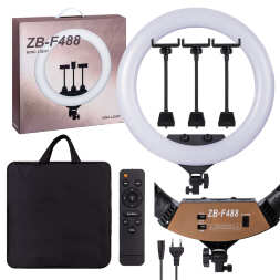 Кольцевая светодиодная лампа 55см 22&quot; ZB-F488 80W (без штатива) оптом